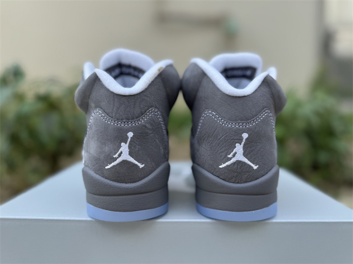 Authentic Air Jordan 5 Wolf Grey GS