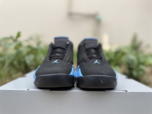 Authentic Air Jordan 14 Black University Blue