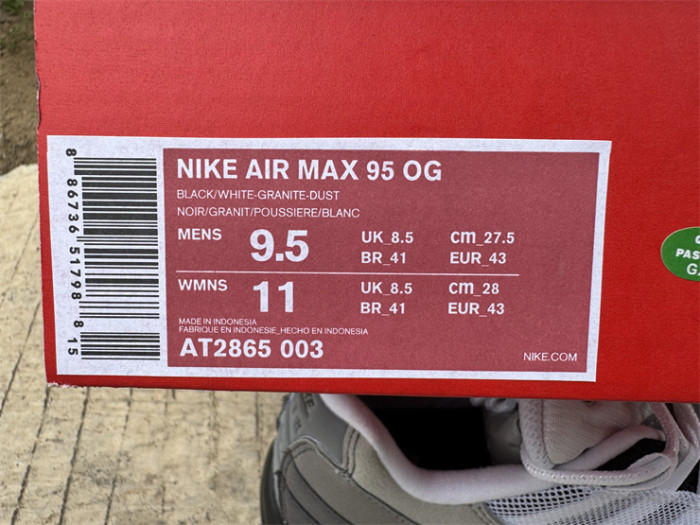 Authentic Nike Air Max 95 OG Grey Gradient