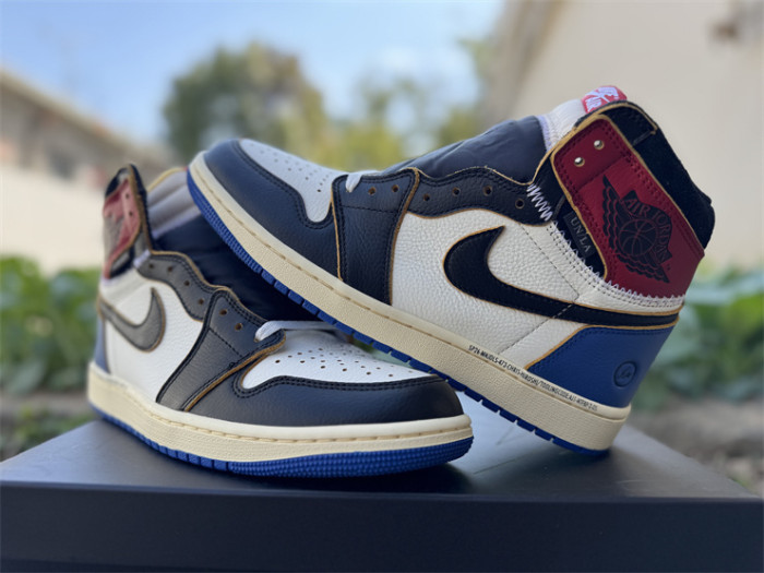 Authentic Union x Fragment x Air Jordan 1 High OG “Varsity Redn Sport Royal”