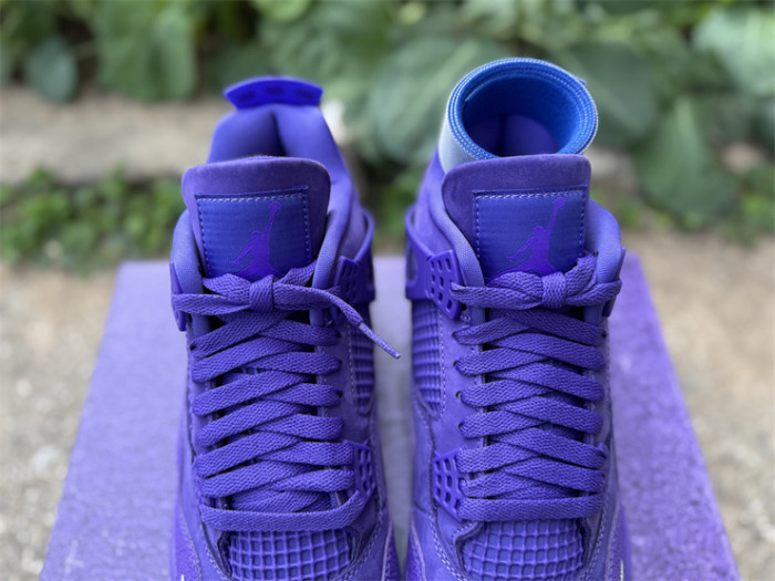 Authentic Air Jordan 4 Nigel Brick by Brick Purple