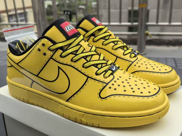 Authentic Lego x Nike Dunk Low “Tour Yellow”