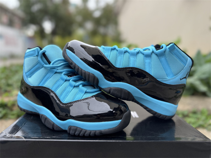 Authentic Air Jordan 11 Black Blue