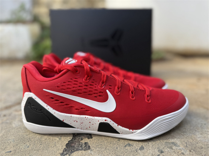 Authentic Nike Kobe 9 EM Low Protro TB University Red
