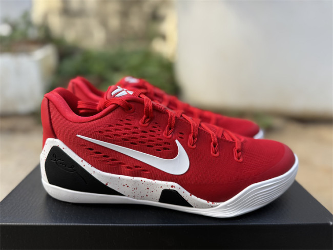 Authentic Nike Kobe 9 EM Low Protro TB University Red