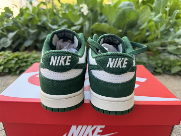 Authentic Nike Dunk Low Gorge Green Gold Mini Swoosh
