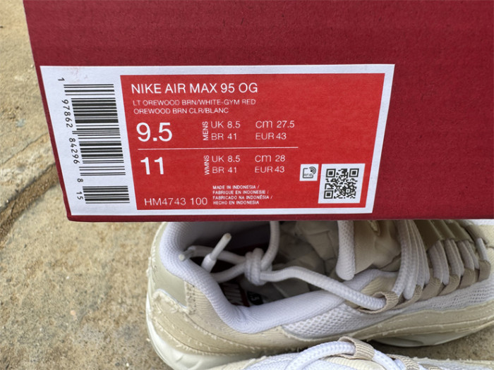 Authentic Levi's x Nike Air Max 95 “White and Ecru”