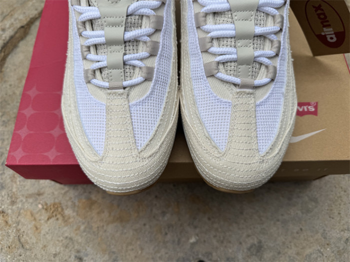 Authentic Levi's x Nike Air Max 95 “White and Ecru”