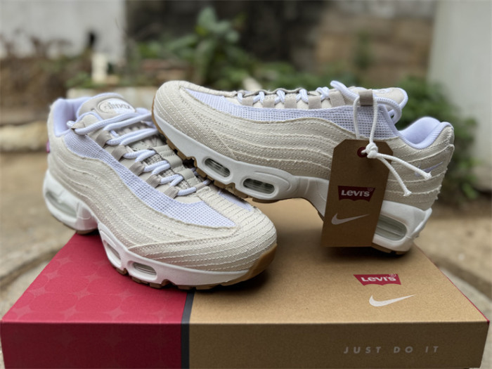 Authentic Levi's x Nike Air Max 95 “White and Ecru”