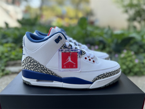 Authentic Air Jordan 3 Retro True Blue 2016