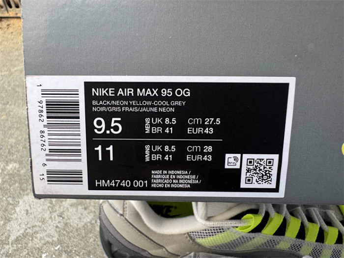 Authentic Nike Air Max 95 OG Big Bubble Neon (2025/2026)