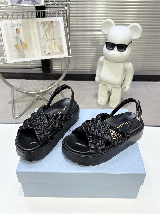 Prada women slippers 1：1 quality-186