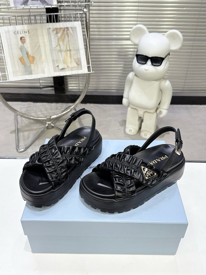Prada women slippers 1：1 quality-186