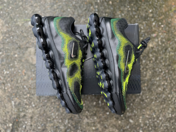 Authentic Nike Air Liquid Max Black Green Apple
