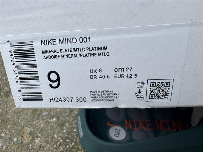 Nike Mind 001 Slide Mineral Slate (fit small)