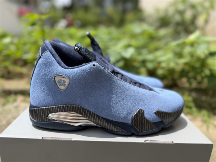 Authentic  Air Jordan 14 Howard PE Blue