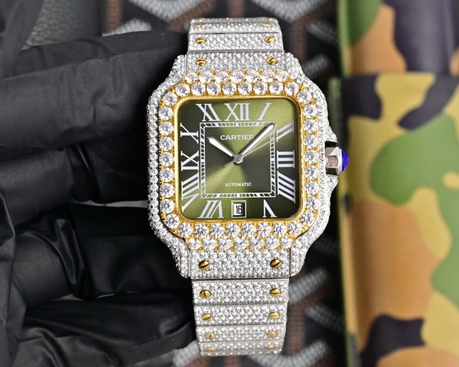Cartier Watches High End Quality-015（Moissanite Diamond)