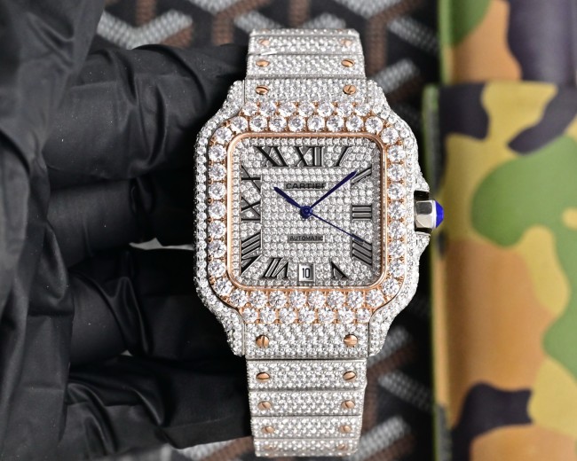 Cartier Watches High End Quality-009（Moissanite Diamond)