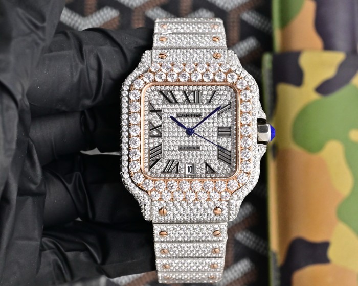 Cartier Watches High End Quality-009（Moissanite Diamond)