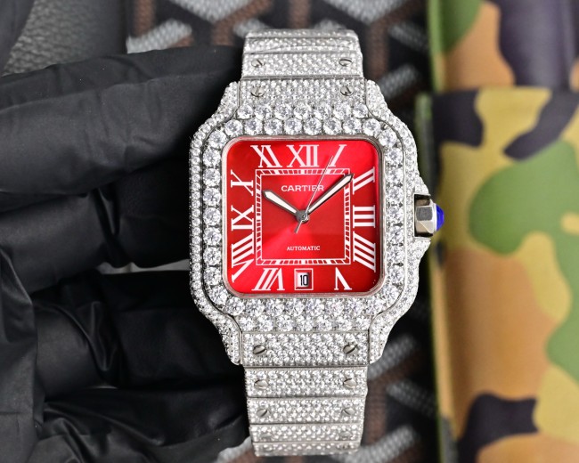 Cartier Watches High End Quality-018（Moissanite Diamond)
