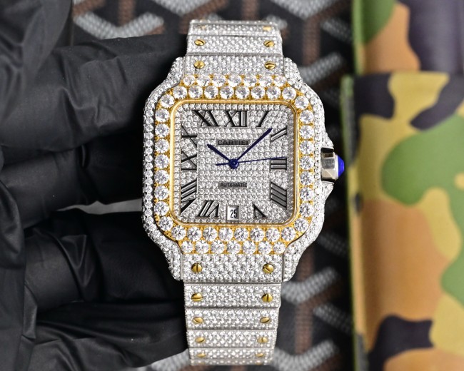 Cartier Watches High End Quality-014（Moissanite Diamond)