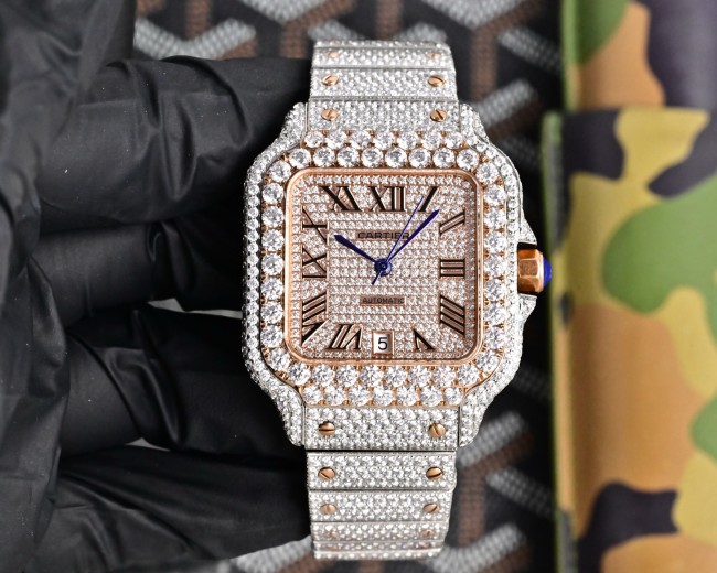 Cartier Watches High End Quality-008（Moissanite Diamond)