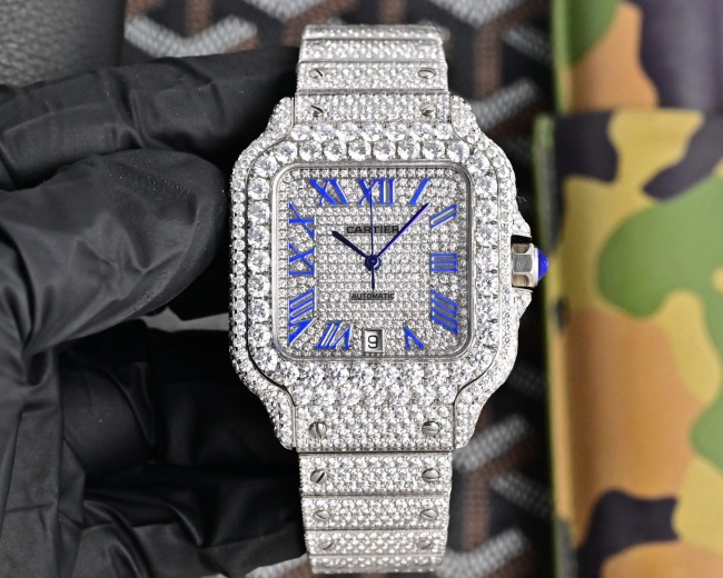 Cartier Watches High End Quality-011（Moissanite Diamond)