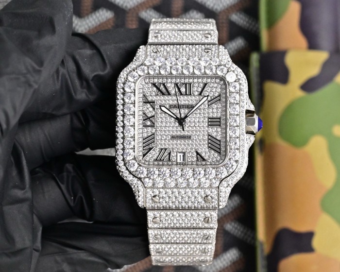 Cartier Watches High End Quality-005（Moissanite Diamond)