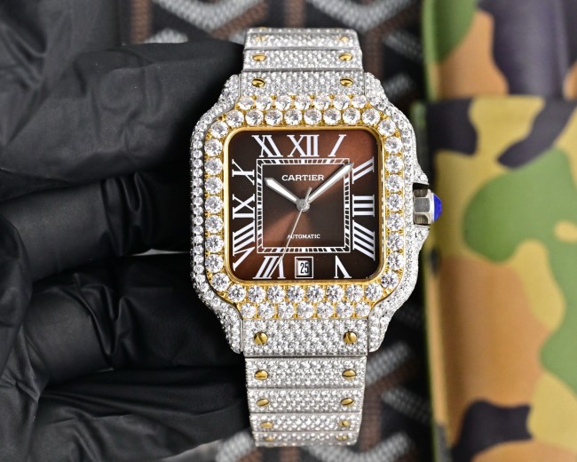 Cartier Watches High End Quality-016（Moissanite Diamond)