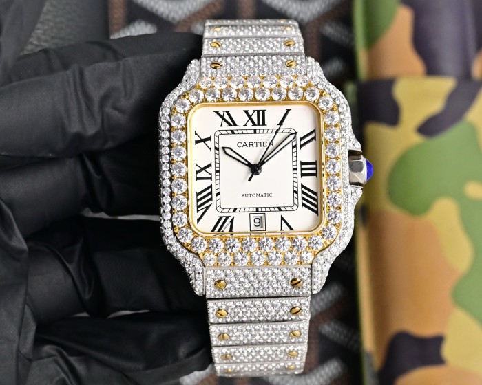 Cartier Watches High End Quality-019（Moissanite Diamond)