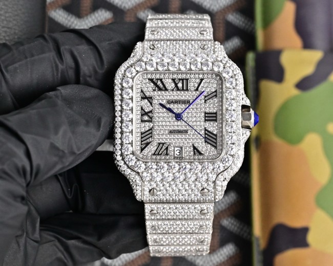 Cartier Watches High End Quality-006（Moissanite Diamond)