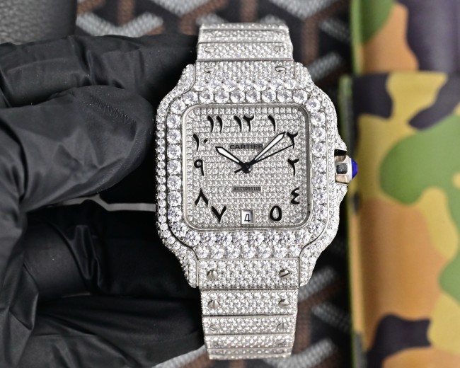 Cartier Watches High End Quality-010（Moissanite Diamond)