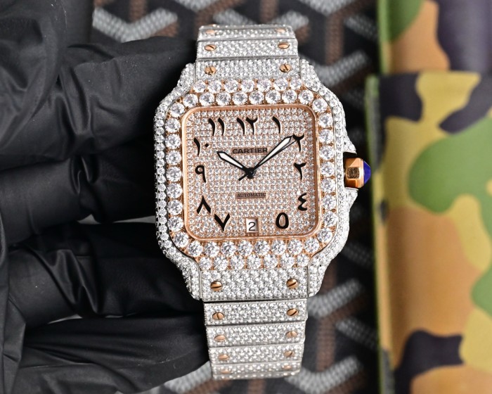 Cartier Watches High End Quality-003（Moissanite Diamond)