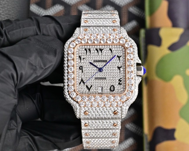 Cartier Watches High End Quality-007（Moissanite Diamond)