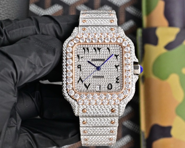 Cartier Watches High End Quality-007（Moissanite Diamond)