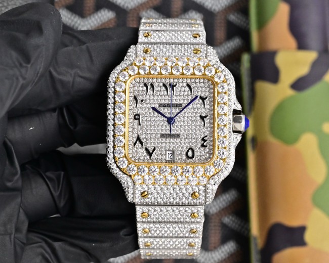 Cartier Watches High End Quality-013（Moissanite Diamond)