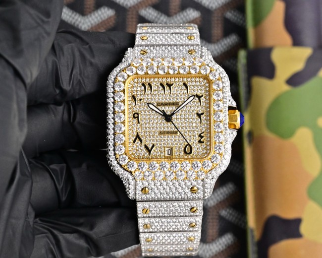 Cartier Watches High End Quality-012（Moissanite Diamond)