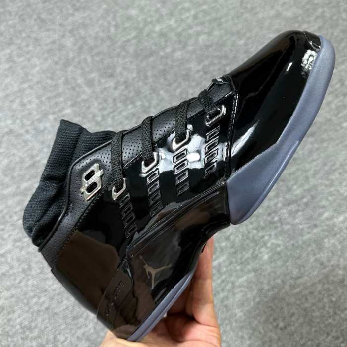 Authentic Air Jordan 17 Low ‘Black Patent’