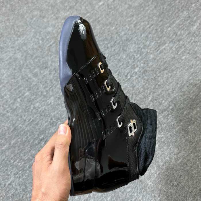 Authentic Air Jordan 17 Low ‘Black Patent’