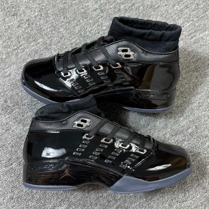 Authentic Air Jordan 17 Low ‘Black Patent’