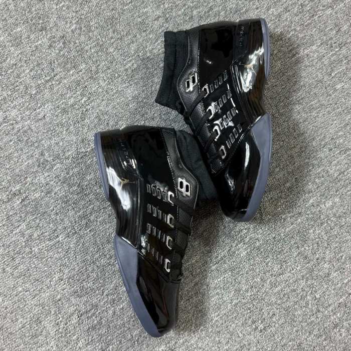 Authentic Air Jordan 17 Low ‘Black Patent’