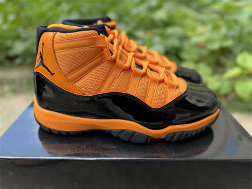 Authentic Air Jordan 11 Retro Orange Black