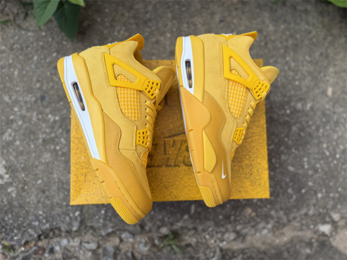 Authentic Air Jordan 4 Nigel Brick by Brick Yellow