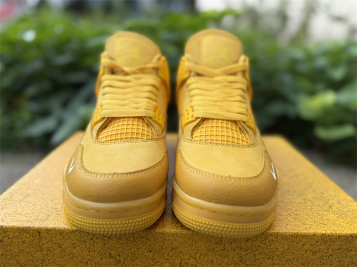 Authentic Air Jordan 4 Nigel Brick by Brick Yellow