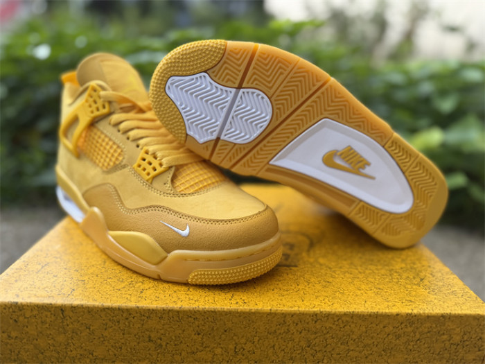 Authentic Air Jordan 4 Nigel Brick by Brick Yellow