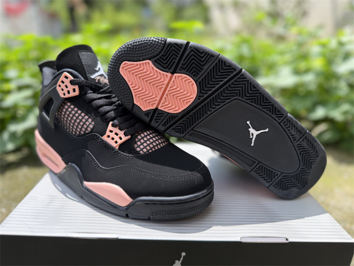 Authentic Air Jordan 4 Retro Rust Pink Thunder