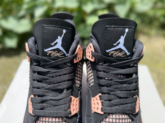 Authentic Air Jordan 4 Retro Rust Pink Thunder