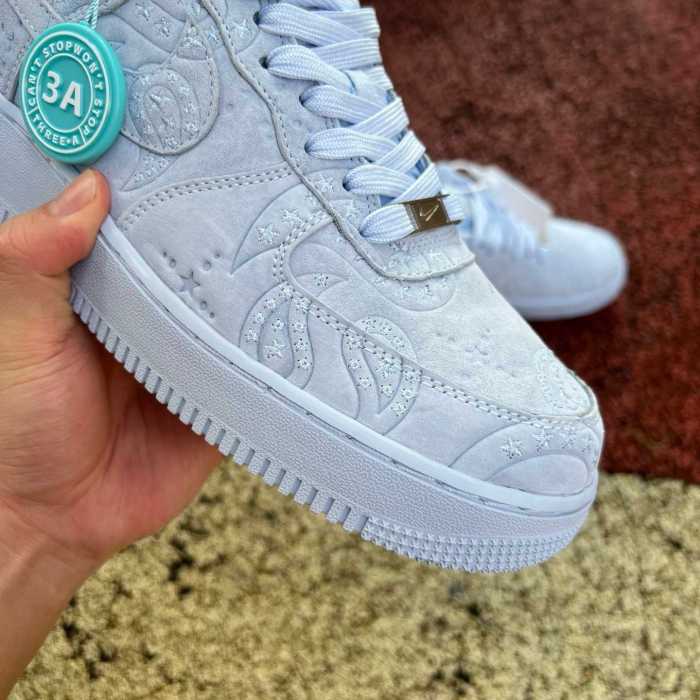Authentic Nike Air Force 1 Low '07 PRM Paisley Hydrogen Blue