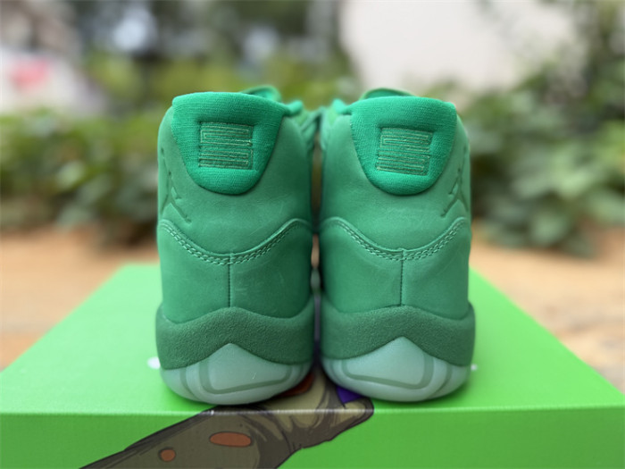 Authentic Air Jordan 11 Retro Green Screen