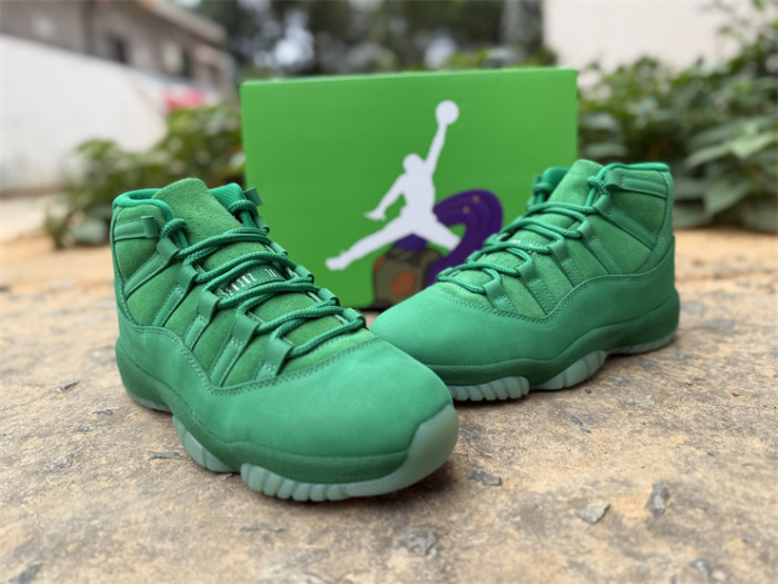 Authentic Air Jordan 11 Retro Green Screen